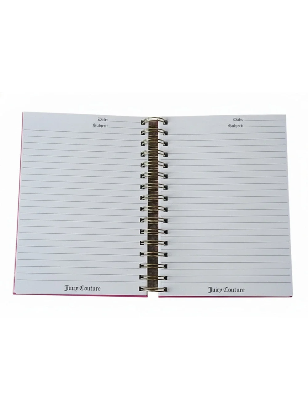 Juicy Couture Royalty Journal with Pom Pom Keychain 316 Pages NWT Pink Gold